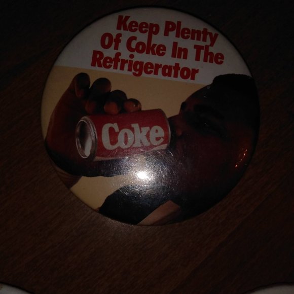 Vintage Coke Cola Pin Back Buttons - Picture 4 of 5